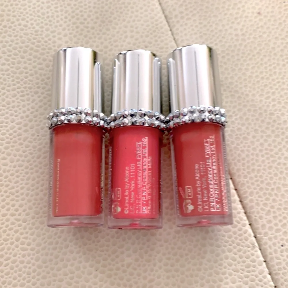 LimeLife Mini Lip Gloss Bundle/Lot of 3 NEW 1 Peace 2 Grace Lip Color Travel